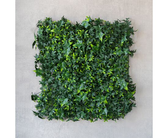 Декоративная панель из искусственной зелени "Плющ", 50*50 см, изображение 2 ᐒ купить на  ❤ Like7km.com.ua