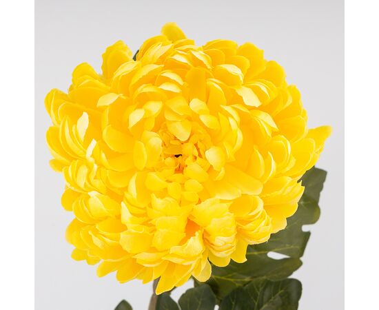 Искусственная хризантема, желтая, 72 см, изображение 3 ᐒ купить на  ❤ Like7km.com.ua