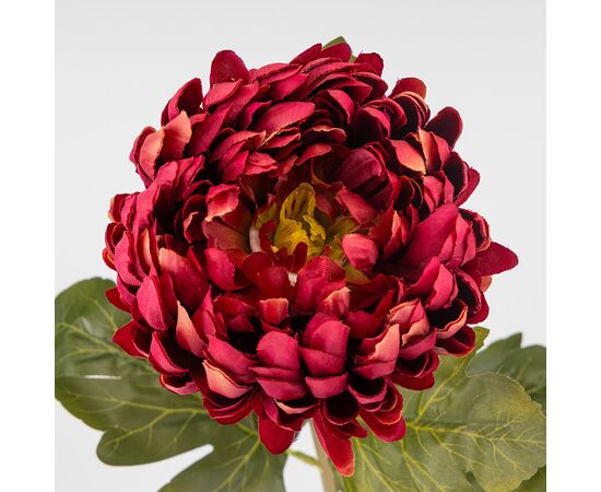 Искусственная хризантема, бордовая, 72 см, изображение 3 ᐒ купить на  ❤ Like7km.com.ua