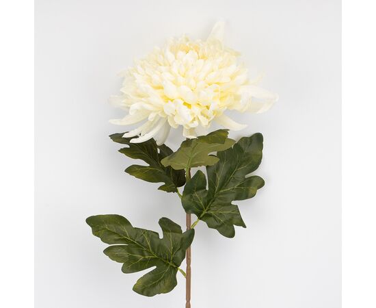 Искусственная хризантема, кремовая, 76 см, изображение 2 ᐒ купить на  ❤ Like7km.com.ua
