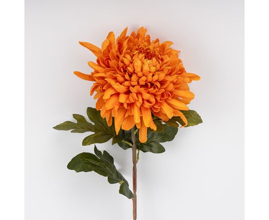 Искусственная хризантема, оранжевая, 77 см, изображение 2 ᐒ купить на  ❤ Like7km.com.ua
