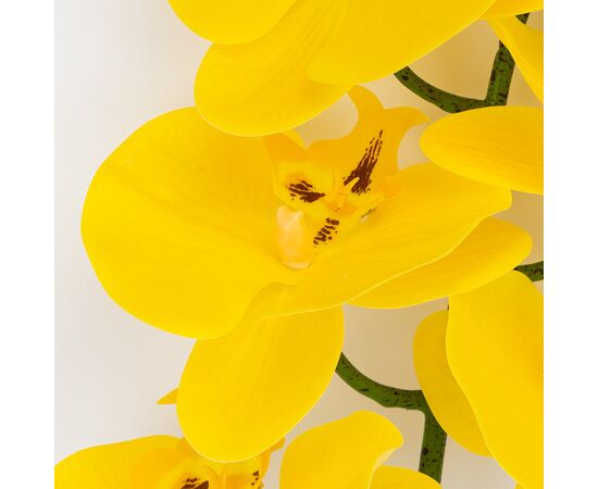 Искусственная орхидея, желтая, 95 см, изображение 3 ᐒ купить на  ❤ Like7km.com.ua