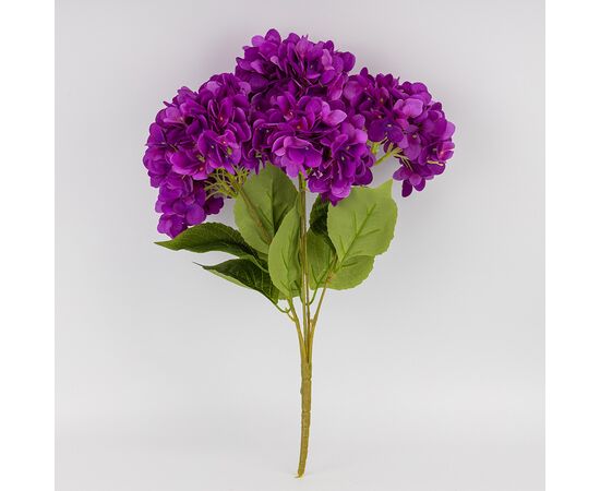 Букет гортензий, 5 бутонов, фиолетовый, 48 см, изображение 3 ᐒ купить на  ❤ Like7km.com.ua