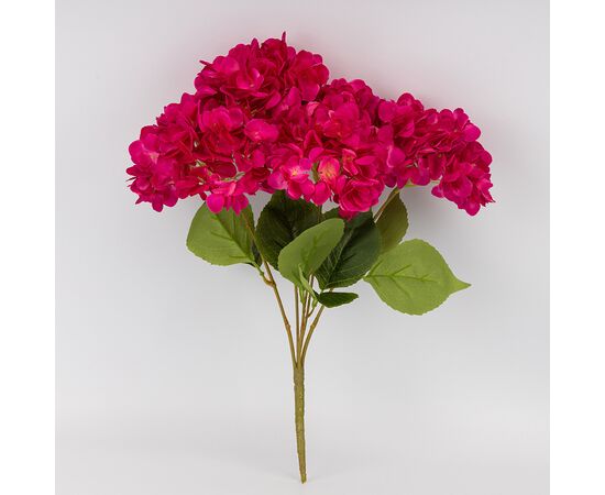 Букет гортензий, 5 бутонов, ярко-розовый, 48 см, изображение 3 ᐒ купить на  ❤ Like7km.com.ua