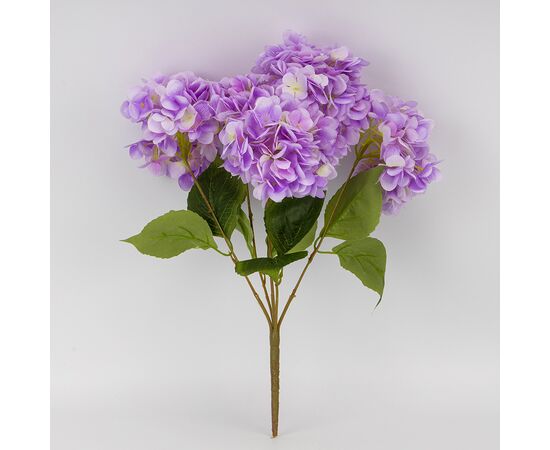 Букет гортензий, 5 бутонов, сиреневый, 48 см, изображение 3 ᐒ купить на  ❤ Like7km.com.ua