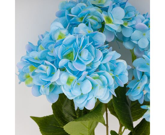 Букет гортензий, 5 бутонов, голубой, 48 см, изображение 2 ᐒ купить на  ❤ Like7km.com.ua