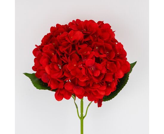 Искусственная гортензия, красная, 67 см, изображение 2 ᐒ купить на  ❤ Like7km.com.ua