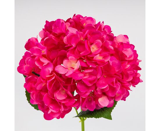 Искусственная гортензия, ярко-розовая, 67 см, изображение 3 ᐒ купить на  ❤ Like7km.com.ua