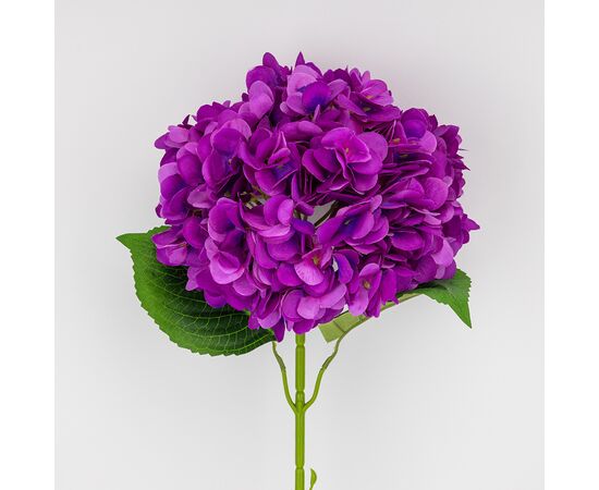 Искусственная гортензия, фиолетовая, 67 см, изображение 2 ᐒ купить на  ❤ Like7km.com.ua