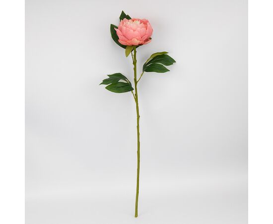 Искусственный пион, кремово-розовый, 70 см, изображение 4 ᐒ купить на  ❤ Like7km.com.ua