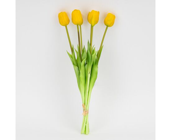 Букет латексных тюльпанов, 7 бутонов, желтый, 48 см, изображение 4 ᐒ купить на  ❤ Like7km.com.ua