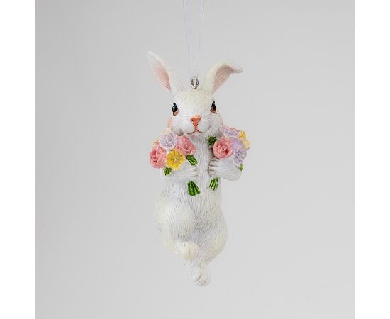 Подвесная статуэтка "Кролик с букетами", 10 см, изображение 2 ᐒ купить на  ❤ Like7km.com.ua