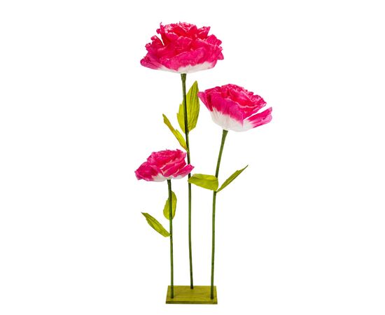 Большие ростовые декоративные цветы на стойке, розовые, 155 см, изображение 2 ᐒ купить на  ❤ Like7km.com.ua