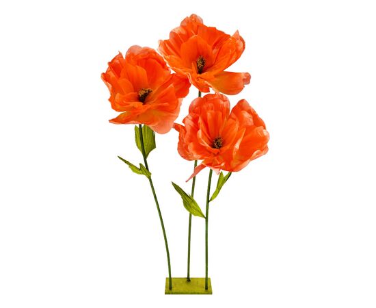 Большие ростовые декоративные цветы на стойке, красные, 165 см, изображение 2 ᐒ купить на  ❤ Like7km.com.ua