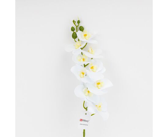 Искусственная орхидея, белая, 57 см, изображение 3 ᐒ купить на  ❤ Like7km.com.ua