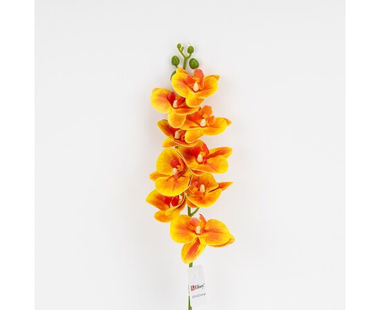 Искусственная орхидея, оранжевая, 57 см, изображение 3 ᐒ купить на  ❤ Like7km.com.ua