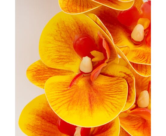 Искусственная орхидея, оранжевая, 57 см, изображение 4 ᐒ купить на  ❤ Like7km.com.ua