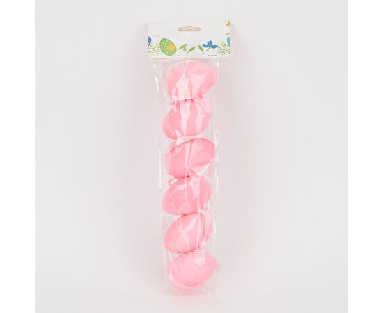 Набор из 6 подвесных флоковых крашанок, розовый, 6 см, изображение 4 ᐒ купить на  ❤ Like7km.com.ua