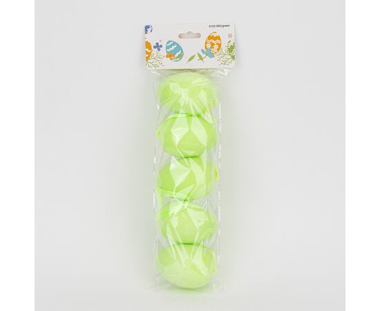 Набор из 5 подвесных флоковых крашанок, зеленый, 7 см, изображение 4 ᐒ купить на  ❤ Like7km.com.ua