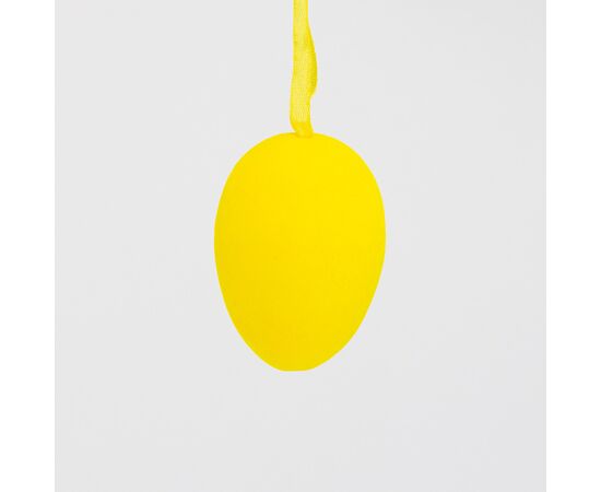 Набор из 5 подвесных флоковых крашанок, желтый, 7 см, изображение 2 ᐒ купить на  ❤ Like7km.com.ua