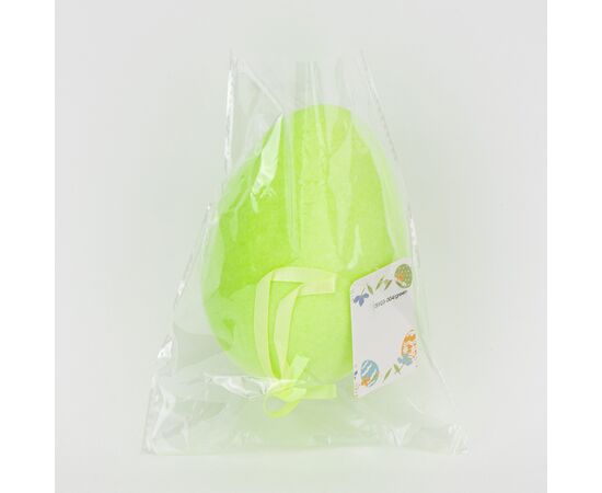 Крашанка флоковая подвесная, зеленая, 14 см, изображение 4 ᐒ купить на  ❤ Like7km.com.ua