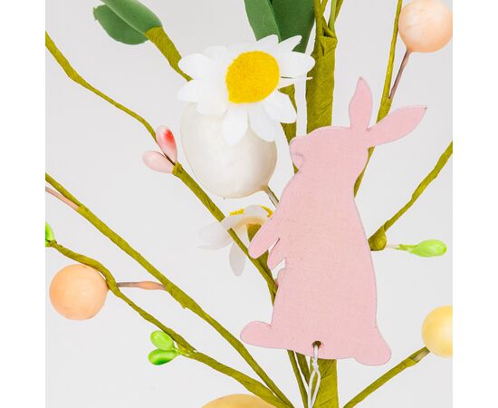 Пасхальная декоративная веточка "Пасхальный кролик", 47 см, изображение 2 ᐒ купить на  ❤ Like7km.com.ua