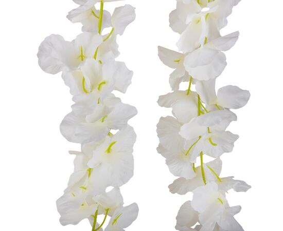 Искусственная гирлянда "Глициния", белая, изображение 2 ᐒ купить на  ❤ Like7km.com.ua