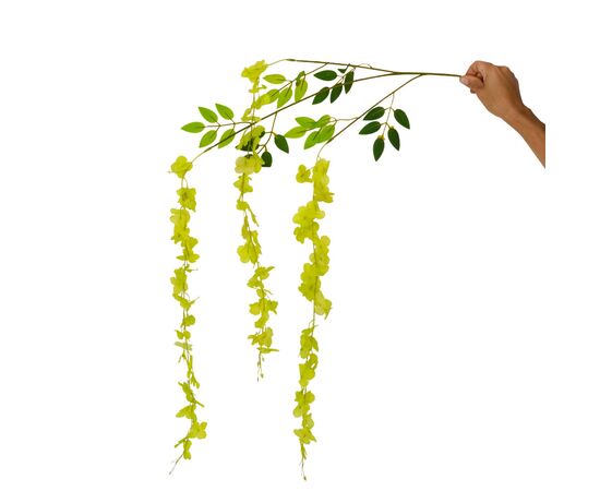 Искусственная свисающая ветвь "Глициния", зеленая, 110 см, изображение 2 ᐒ купить на  ❤ Like7km.com.ua