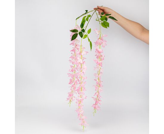 Набор из 12 свисающих веток "Глициния розовая", 103 см, изображение 6 ᐒ купить на  ❤ Like7km.com.ua
