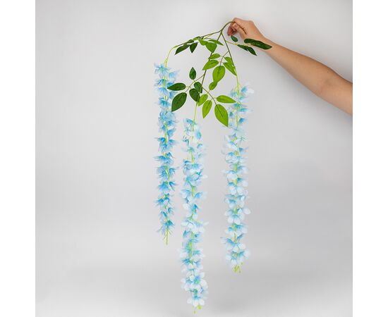 Набор из 12 свисающих веток "Глициния голубая", 103 см, изображение 6 ᐒ купить на  ❤ Like7km.com.ua