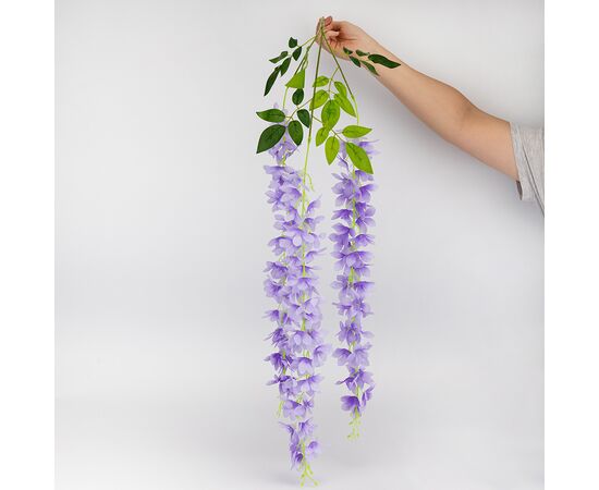 Набор из 12 свисающих веток "Глициния сиреневая", 103 см, изображение 6 ᐒ купить на  ❤ Like7km.com.ua