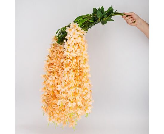 Набор из 12 свисающих веток "Глициния оранжевая", 103 см, изображение 2 ᐒ купить на  ❤ Like7km.com.ua