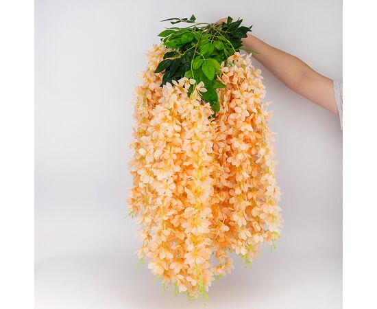 Набор из 12 свисающих веток "Глициния оранжевая", 103 см, изображение 5 ᐒ купить на  ❤ Like7km.com.ua
