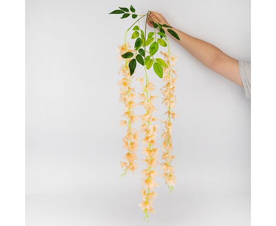 Набор из 12 свисающих веток "Глициния оранжевая", 103 см, изображение 6 ᐒ купить на  ❤ Like7km.com.ua