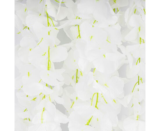 Искусственная свисающая ветвь "Глициния", белая, 165 см, изображение 3 ᐒ купить на  ❤ Like7km.com.ua