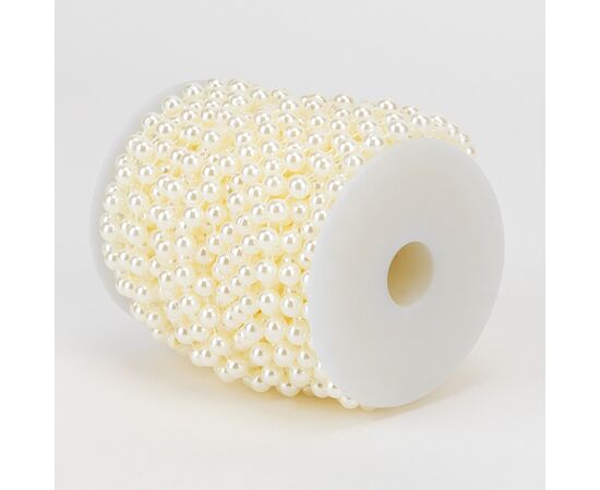 Гирлянда из бусин, кремовая, 15 м, изображение 3 ᐒ купить на  ❤ Like7km.com.ua