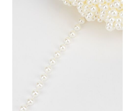 Гирлянда из бусин, кремовая, 15 м, изображение 5 ᐒ купить на  ❤ Like7km.com.ua