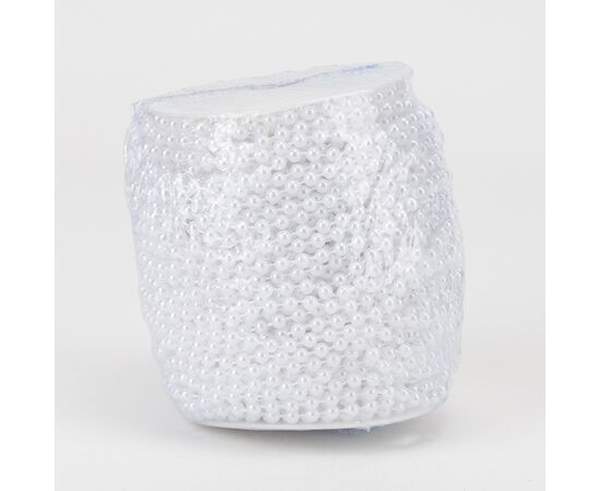 Гирлянда из бусин, белая, 15 м, изображение 2 ᐒ купить на  ❤ Like7km.com.ua