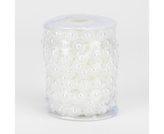 Гирлянда из бусин, кремовая, 15 м, изображение 2 ᐒ купить на  ❤ Like7km.com.ua