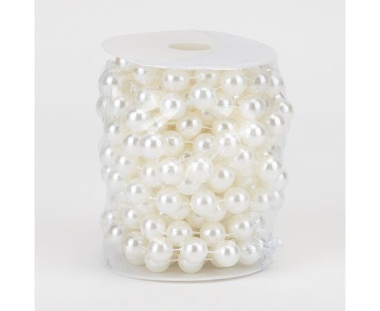 Гирлянда из бусин, кремовая, 15 м, изображение 2 ᐒ купить на  ❤ Like7km.com.ua