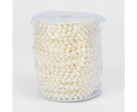 Гирлянда из бусин, кремовая, 15 м, изображение 2 ᐒ купить на  ❤ Like7km.com.ua