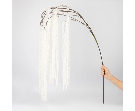 Искусственная свисающая ветка "Амарант", белая, 180 см, изображение 2 ᐒ купить на  ❤ Like7km.com.ua