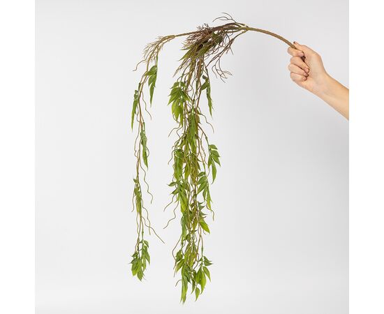 Искусственная свисающая ветка "Зеленый водопад", зеленая, 95 см, изображение 2 ᐒ купить на  ❤ Like7km.com.ua