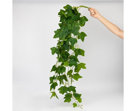 Искусственная свисающая ветка "Плющ", зеленая, 110 см, изображение 3 ᐒ купить на  ❤ Like7km.com.ua