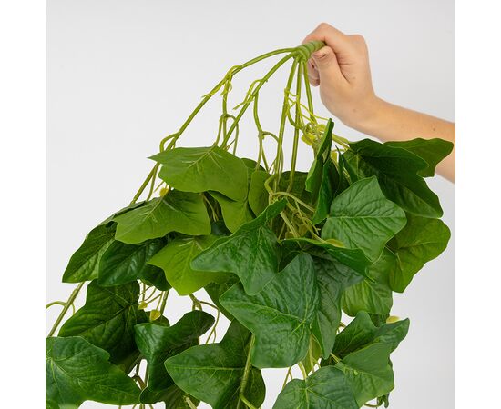Искусственная свисающая ветка "Плющ", зеленая, 110 см, изображение 4 ᐒ купить на  ❤ Like7km.com.ua