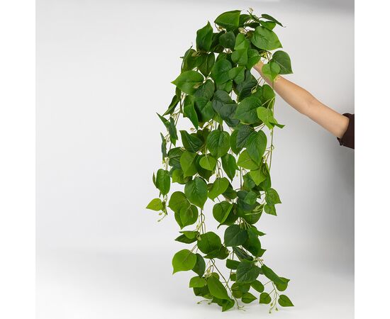 Искусственная свисающая ветка "Лиана", зеленая, 110 см, изображение 2 ᐒ купить на  ❤ Like7km.com.ua
