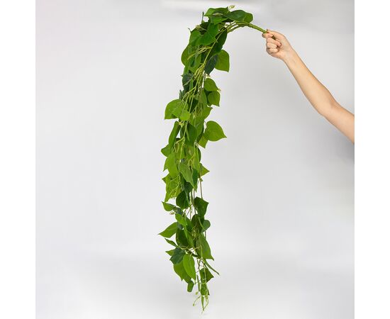 Искусственная свисающая ветка "Лиана", зеленая, 110 см, изображение 3 ᐒ купить на  ❤ Like7km.com.ua
