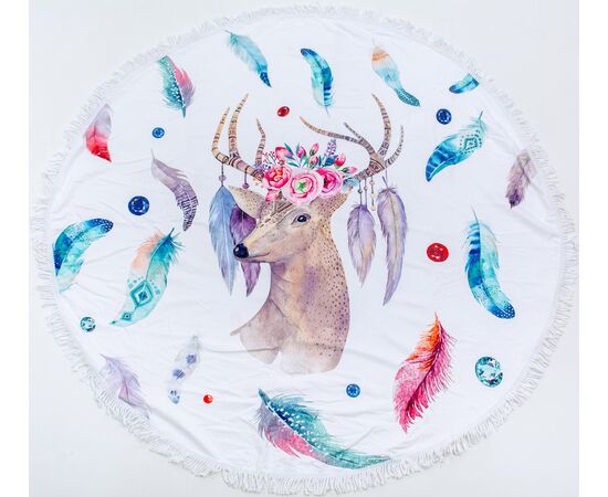 Пляжные круглое полотенца в ассортименте. Размер: 150*150, изображение 3 ᐒ купить на  ❤ Like7km.com.ua