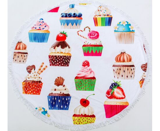 Пляжные круглое полотенца в ассортименте. Размер: 150*150, изображение 2 ᐒ купить на  ❤ Like7km.com.ua