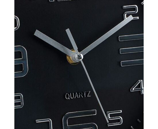 Часы "Гравис", черно-серебристые, 20 см, изображение 2 ᐒ купить на  ❤ Like7km.com.ua